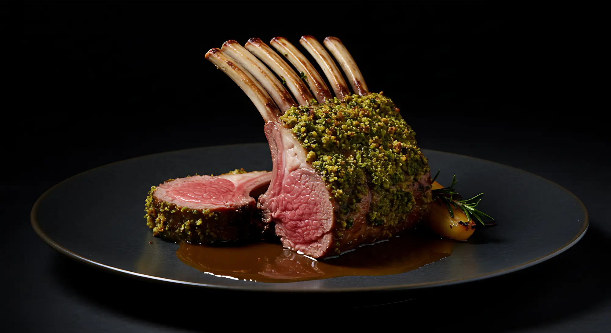 Pistachio-Crusted Rack of Lamb