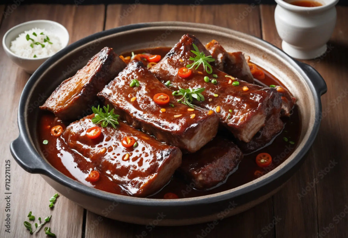 Asian-braised beef short ribs