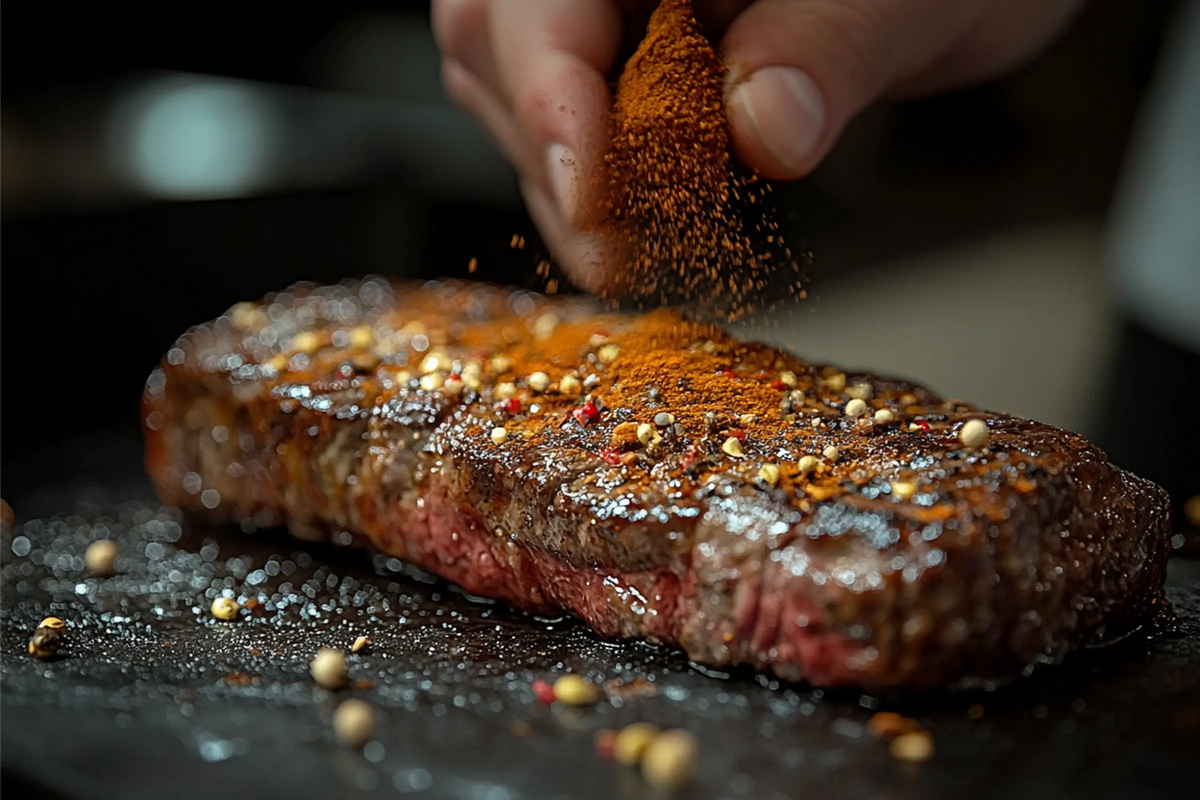 Cocoa-Rubbed NY Strip Steak