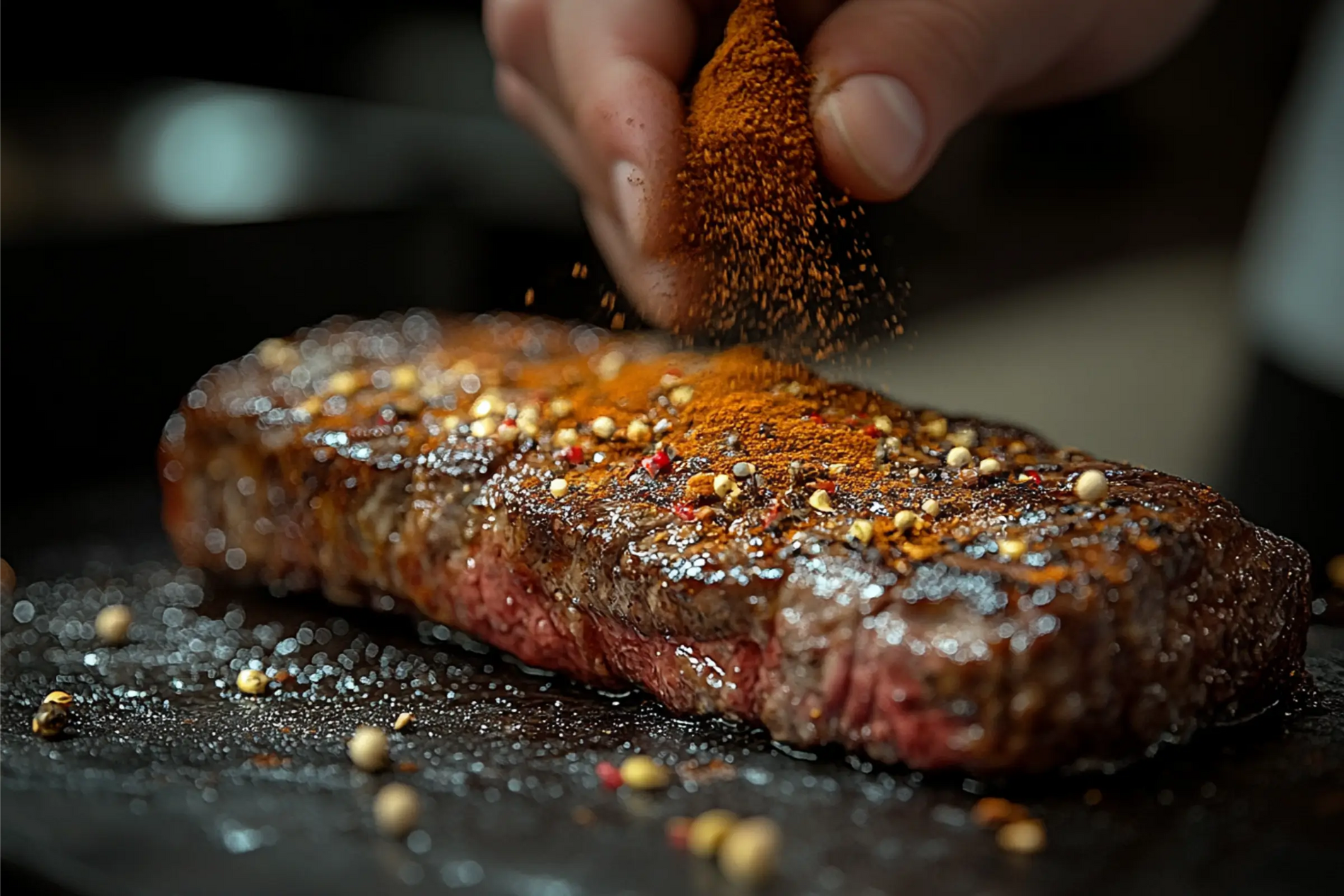 Cocoa-Rubbed NY Strip Steak
