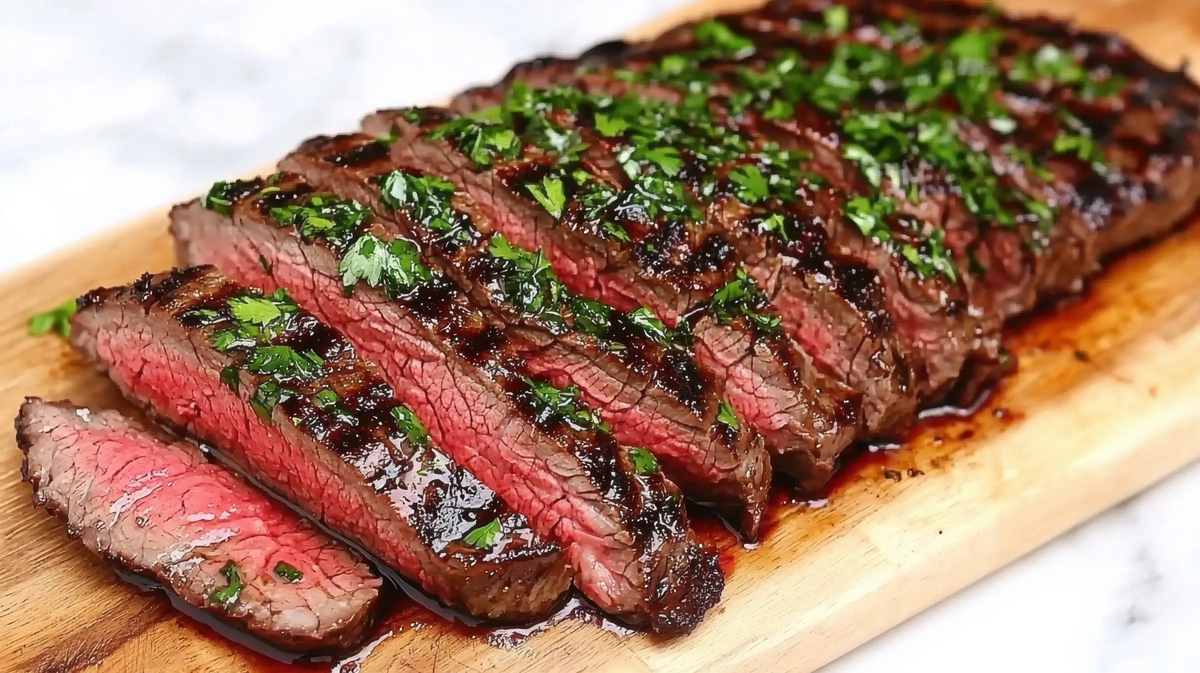 Grilled Skirt Steak with Chimichurri