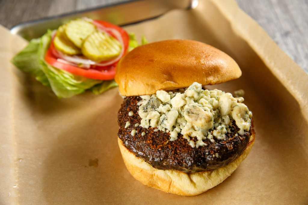 Wagyu Cajun Bleu Cheese Burgers